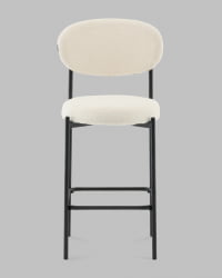 Стул полубарный Бриф DD ПБ букле молочный