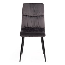 Стул FURLA (mod. 4816) металл/вельвет, 89х56х44см, серый