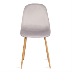 Металлический стул BREEZE (mod. 4724) вельвет/металл, 44 х 53 х 87 см, Light grey (светло-серый) HLR14 / натуральный