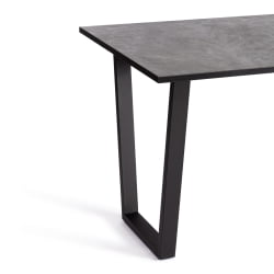 Стол COSTA ЛДСП/HPL/металл, 120 х 80 х 75 см, Мрамор черный/черный