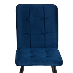 Металлический стул Bari LT, велюр, Blue (синий), 41х55х89 см