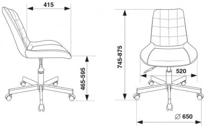 Кресло для оператора Бюрократ CH-350M Оранжевый Velvet 72