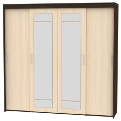 Шкаф-купе T-5-230х235х60-M(Венге-ДМ-5)