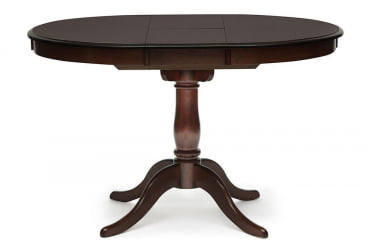 Стол раскладной Siena ( SA-T4EX) дерево гевея/мдф, 90+30х90х75см, Tobacco