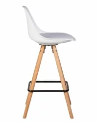 Стул полубарный DOBRIN RONNI Белый ZL-W-02