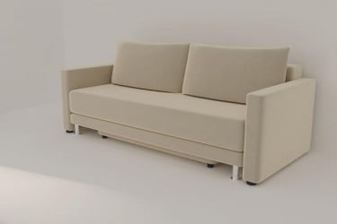 Диван Сальтвик (Berhouse) Цвет фасада: Левис 08 велюр; Тип: Прямой; Материал фасада: Металл/Велюр