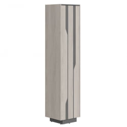 Шкаф высокий Line СФ-574203 Дуб серый Черный графит