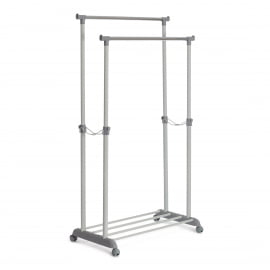 Вешалка JET металл, пластик, 86*44*166 см, темно-серый/светло-серый/хром