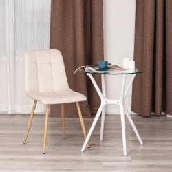 Стул CHILLY (mod. 7094-1) вельвет/металл, 44,5х52,5х86 см, beige (бежевый) HLR2 / натуральный