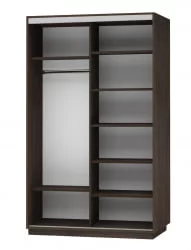 Шкаф-купе двухдверный Экспресс Дуо 1400х2200h Париж/Венге