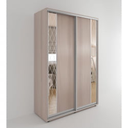 Шкаф-купе 2-х дверный Акцент-Вера ДР 1600х600 Ясень шимо светлый