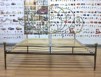 Кровать Стюарт кованая шоколад