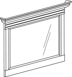 Зеркало Флоренция 674  Дуб гарвард