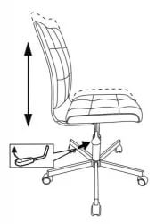 Кресло для оператора Бюрократ CH-330M Серый экомех