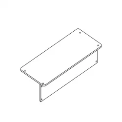 Столешница двухместная АЛц.С2ДК-16/2