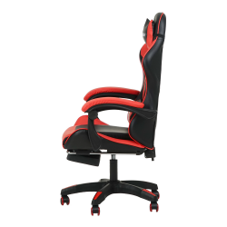 Геймерское кресло 1206 KINGQUEEN цвет черный/красный с массажем 1206-black-red-mass