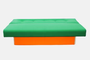Диван дсп (лдсп) MANGO 4 (2 категория) Зеленый Оранжевый
