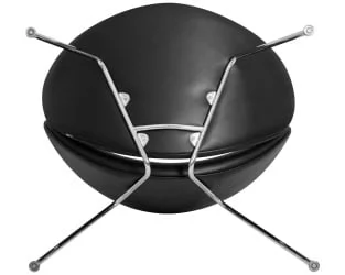 Кресло дизайнерское DOBRIN EMILY Черный винил YP16