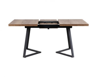 Стол Роналдо раздвиж. 120-160 Галифакс Табак/Бабочка