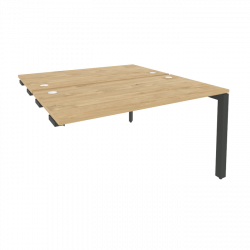 Стол-приставка двойной на П-образном м/к к опорным элем. ONIX O.MP-D.SPR-3.7 Тиквуд Светлый/Антрацит