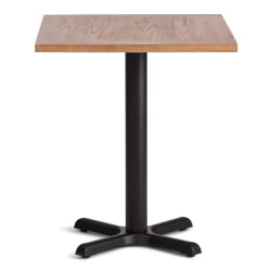 Стол VALHALLA дерево вяз/железная опора, 80х65х76 см, груша №3/черная опора