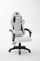 Кресло спортивное TopChairs Phantom бело-черный