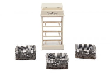 Тумба дизайнерская Secret De Maison OUVERTURE 3 ( mod. 4336 ) Слоновая кость