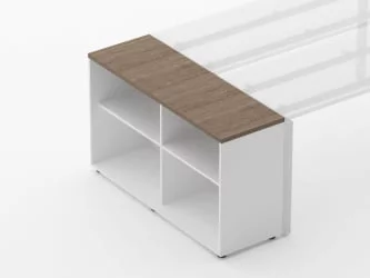 Тумба открытая Deka 9.01.125 Дуб Верцаска/Белый