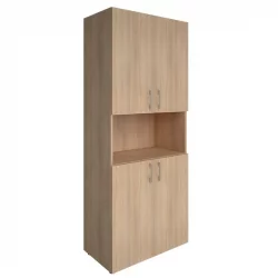 Шкаф книжный закрытый с нишей без топа YALTA LT-ST 1.5	Снежная Патина