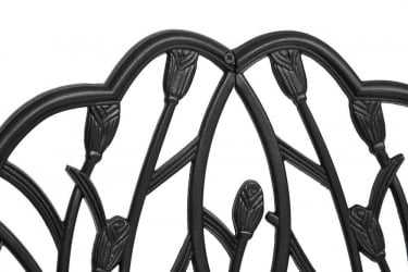 Скамья Secret De Maison Strauss (Штраус) алюминиевый сплав, 99хх56х76см, черный