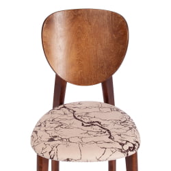 Стул DIAMANTE мягкое сидение бук, 42x42x85см, коричневый, ткань Крекс Беж