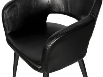 Кресло NEST D экокожа Черный