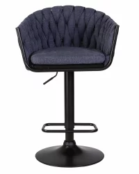 Стул барный DOBRIN LEON Синяя ткань LAR-275-29