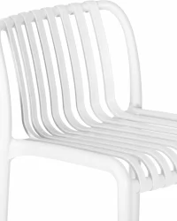 Стул полубарный ДОБРИН CХЛОЕ Белый / DOBRIN CHLOE