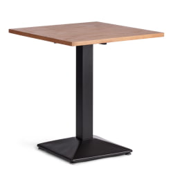 Стол RAGNAROK дерево вяз/железная опора, 70х70х76 см, груша №3/черная опора