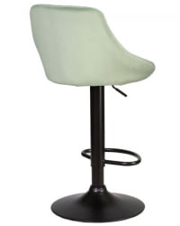Стул барный DOBRIN LOGAN BLACK (мятный велюр (MJ9-87)) 2 шт