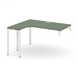 Стол-надставка на опорную тумбу (левый) CONCEPT CN.OSAN-004(L) Дуб Винченцо Белый