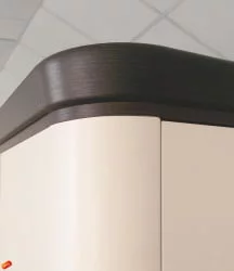 Шкаф для одежды с полками и штангой Катрин 92.15 Дуб венге Белый песок Браун вуд