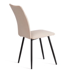 Стул La Rousse NEW, велюр, бежевый/черный, 7, 45x55x93 см