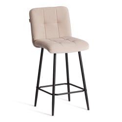 Барный стул Medeo/Медео велюр, бежевый, 7, 42х56х102 см