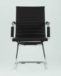 Кресло для посетителей ТопЧаирс Висит черное 2 шт. / TopChairs Visit