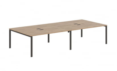 Бенч-система 4-местная EDIS EUWST 3516 Дуб Денвер светлый Мокко