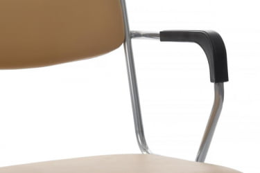 Кресло Nix Plus RCH OMKL-04 Бежевый/Металл окрашенный Хром