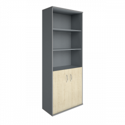 Шкаф высокий широкий Riva А.СТ-1.1 Клен/Металлик