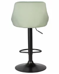 Стул барный DOBRIN LOGAN BLACK Мятный велюр MJ9-87