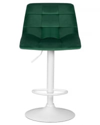 Стул барный DOBRIN TAILOR WHITE (зеленый велюр (MJ9-88)) 2 шт