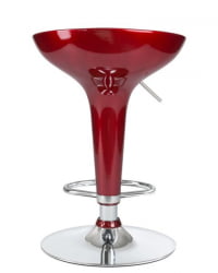 Стул барный DOBRIN BOMBA (бордовый металлик) 2 шт