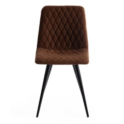 Стул CHILLY X (mod. 7096-1) ткань/металл, 45x53х88 см, высота до сиденья 50 см, коричневый barkhat 12/черный