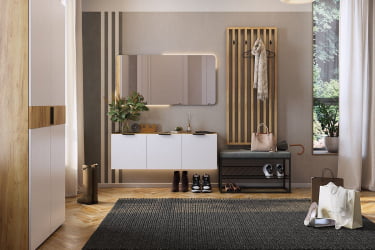 Вешалка Бери MPR-022 Дуб крафт золотой