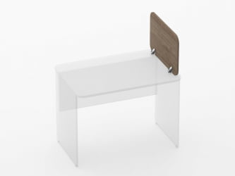 Экран разделительный прямой Glassy 5.14.06 Дуб Верцаска